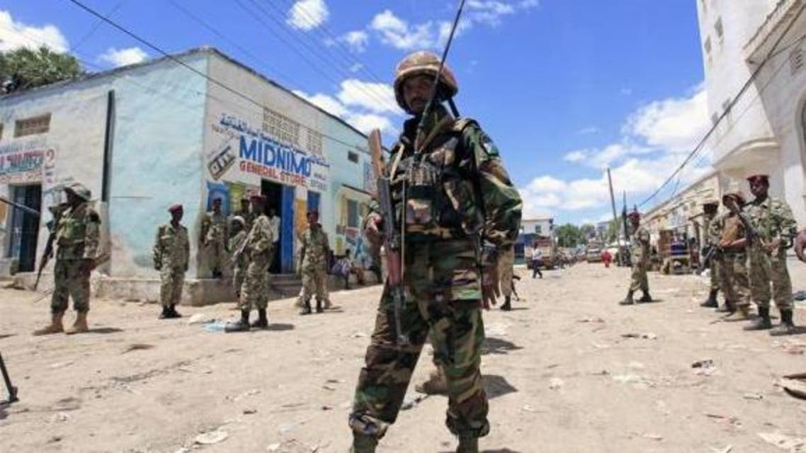 Djibouti soldier serving in the African Union Mission in Somalia (AMISOM) patrols the south central town of Beledweyne in Somalia. (File: Reuters)