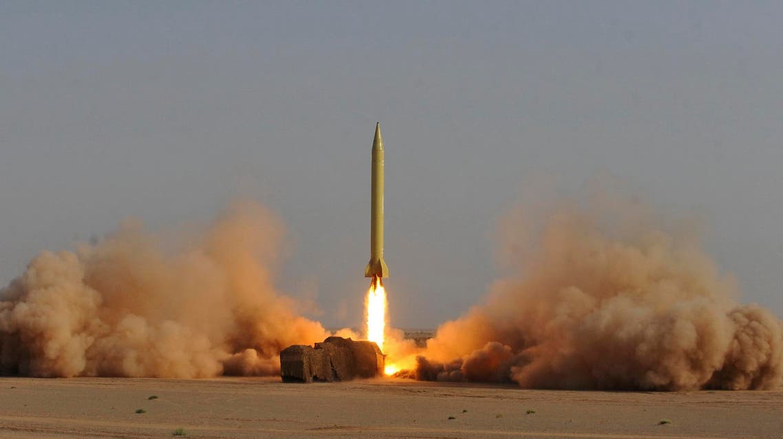 In this photo released by the semi-official Iranian Students News Agency (ISNA), an Iran’s Shahab-3 missile is launched. (File photo: Reuters)