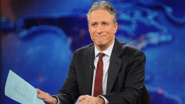 television host Jon Stewart during a taping of "The Daily Show with Jon Stewart" in New York. (File photo: AP)