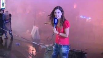 Lebanese reporter attacked on live TV at Beirut anti-trash protests