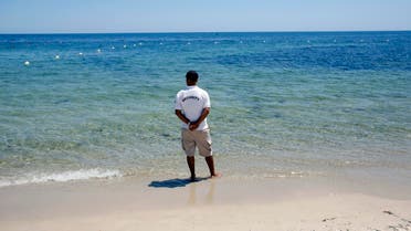A security officer standing on the beach near the scene of a shooting attack in Sousse, Tunisia, Saturday, June 27, 2015. (File: AP)