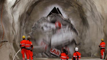 Tunnel through the Alps
