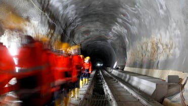Tunnel through the Alps