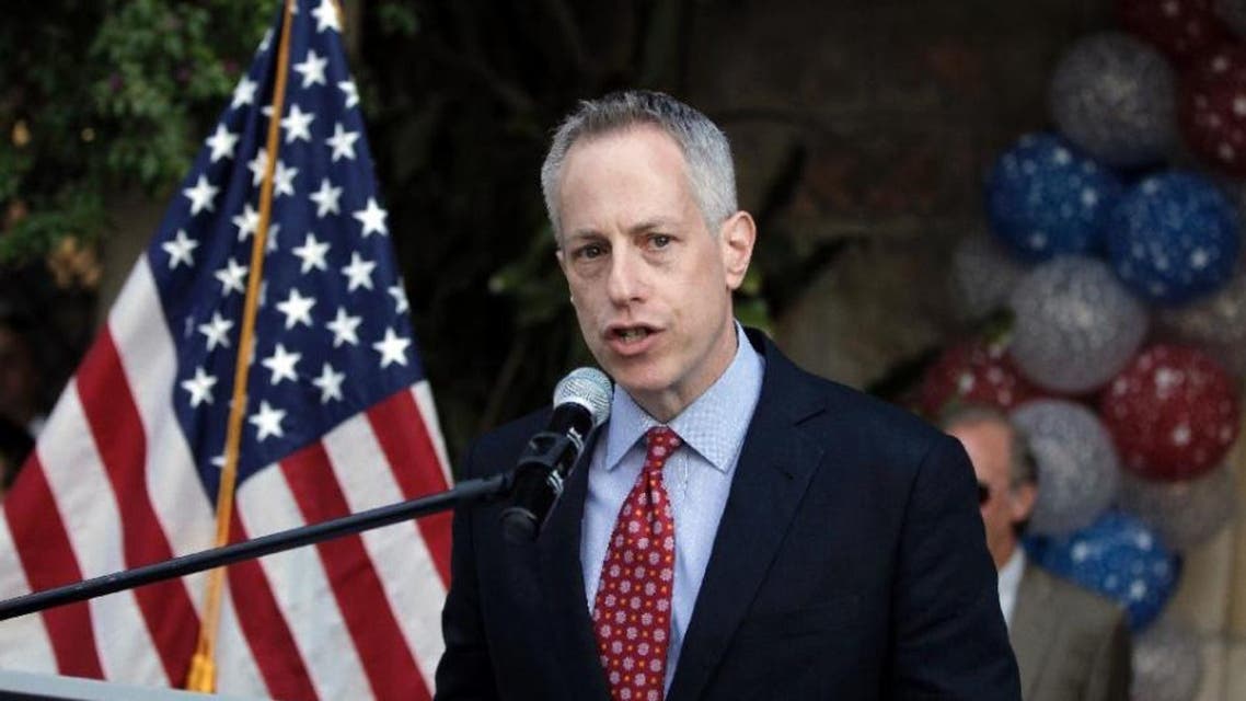 Then US Consul General of Jerusalem Michael Ratney speaks in Jerusalem on June 4, 2015 (AFP)