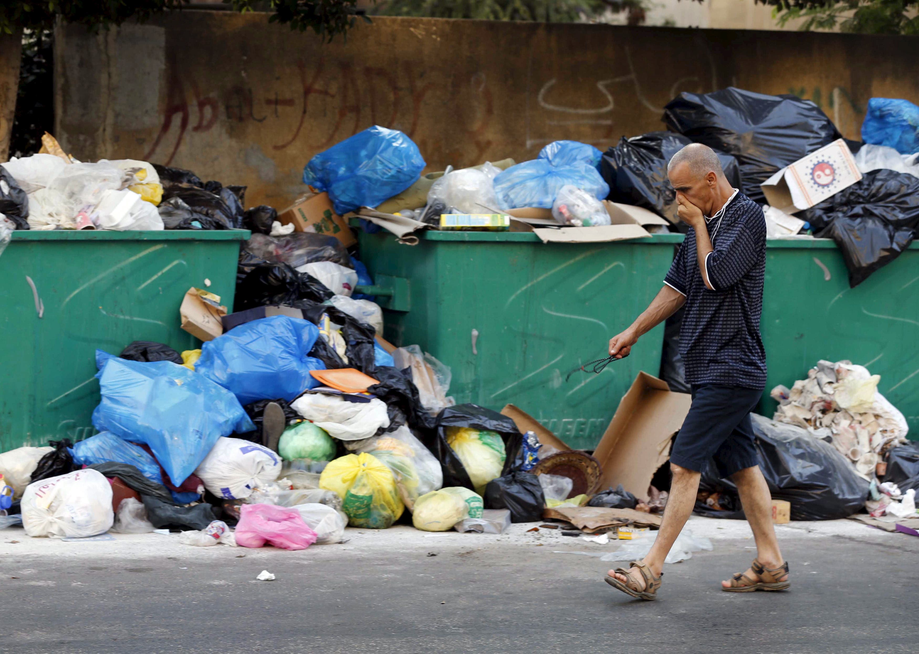 Garbage overflows in Beirut