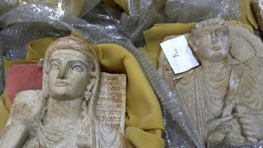 Antiquities in wrapping materials are pictured in Damascus, Syria August 18, 2015. Thousands of priceless antiques from across war-ravaged Syria have been gathered in the capital Damascus, and are being stored safely away from the hands of Islamic State militants and the ongoing war across most the country. Syria is a cultural treasure trove and home to six UNESCO World Heritage sites. Four of these sites, including Palmyra and the Crusader castle Crac des Chevaliers, have been used for military purposes, the United Nations says. Picture taken August 18, 2015. REUTERS/Omar Sanadiki