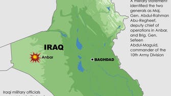 ISIS bomber kills two Iraqi generals in Anbar
