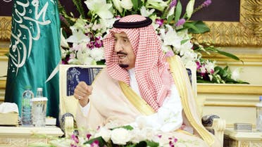  The Custodian of the Two Holy Mosques King Salman bin Abdulaziz Al Saud received at Al-Salam palace in Jeddah on Thursday a number of princes, Ulemas, ministers, senior civil and military officers and a group of citizens who came to greet and congratulate him on the holy month of Ramadan. SPA - 