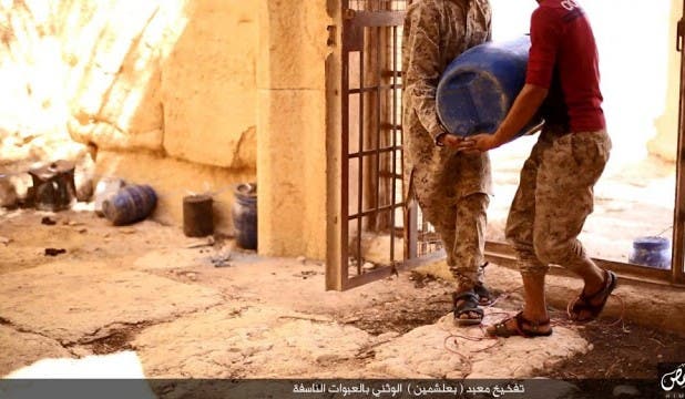 من الصور التي نشرها تنظيم داعش على الانترنت