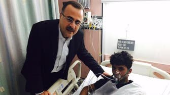 Saudi Aramco chief visits injured after deadly fire