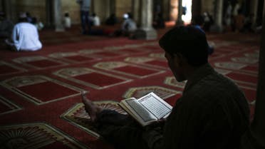Muslims attend Friday prayers in Al-Azhar mosque, in Islamic Cairo, one of the oldest mosques in the country and an attraction for many students and scholars interested in Islam, in Cairo, Egypt, Tuesday, June 2, 2015. (AP)
