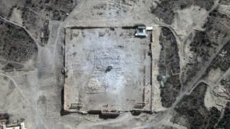 Satellite image shows Palmyra temple destruction
