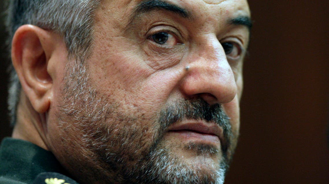 In this Sept. 16, 2012 file photo, Commander of Iran's Revolutionary Guard Gen. Mohammad Ali Jafari gives a press conference in Tehran, Iran. Jafari said Tuesday, Sept. 1, 2015 that the U.S. is still the "Great Satan," regardless of the nuclear deal struck with Americans and world powers over the Islamic Republic's contested nuclear program. The comments by Jafari, reported by the official Guard website, said that "the enmity against Iranian nation by the U.S. has not lessened and it has been increased." (AP Photo/Vahid Salemi, File)