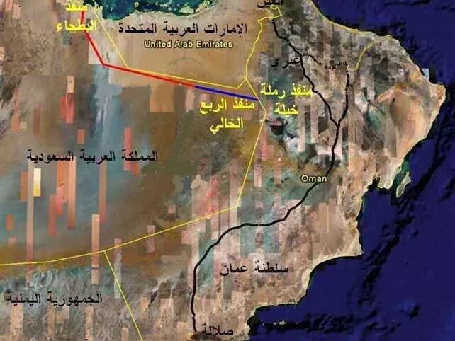 طريق الربع الخالي بين عمان والسعودية