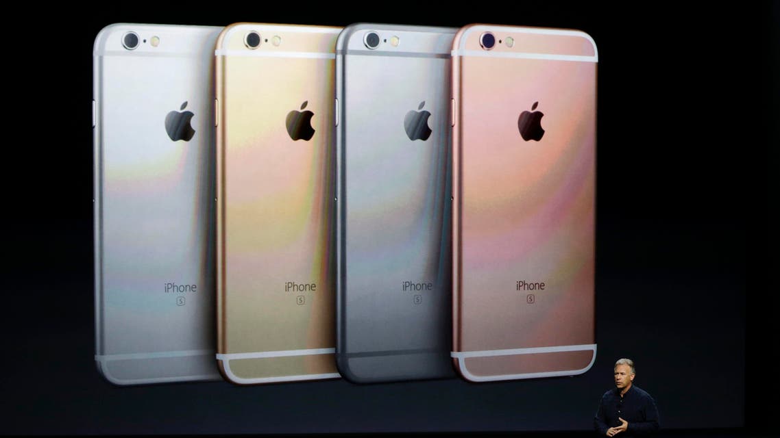Phil Schiller, Apple's senior vice president of worldwide marketing, talks about the features of the new iPhone 6s and iPhone 6s Plus during the Apple event at the Bill Graham Civic Auditorium in San Francisco, Wednesday, Sept. 9, 2015. (AP Photo/Eric Risberg)