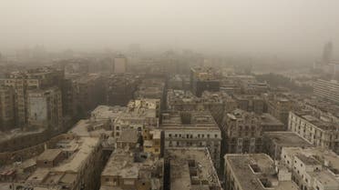 A general view shows buildings during a sandstorm in the city of Cairo, Egypt, September 8, 2015.  (Reuters)