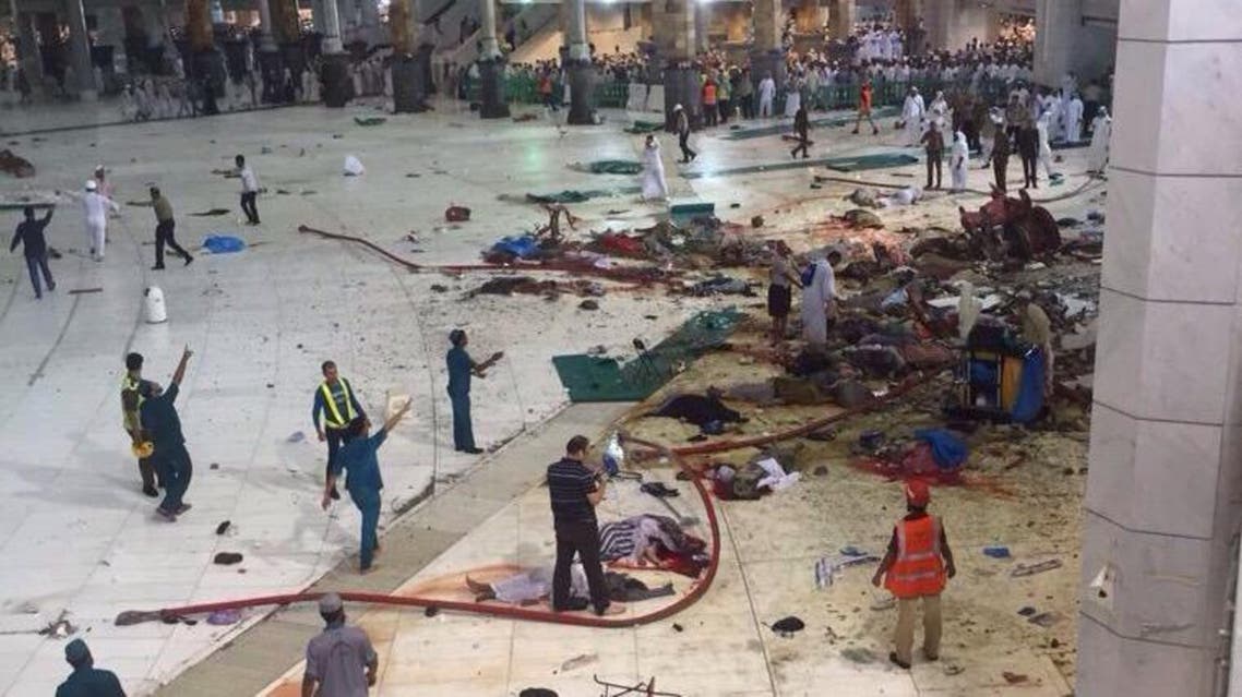 makkah crane collapse Al Arabiya