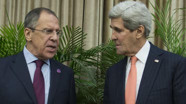 U.S. Secretary of State John Kerry, right, and Russian Foreign Minister Sergei Lavrov