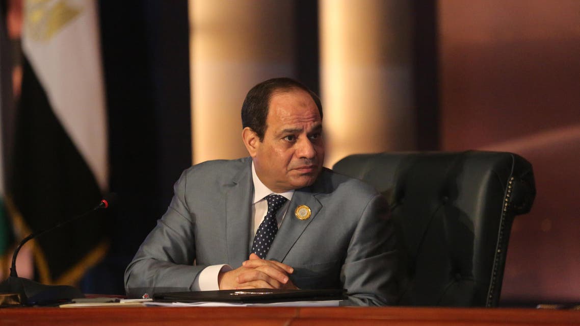 Egyptian President Abdel Fattah al-Sisi chairs an Arab foreign ministers meeting during an Arab summit in Sharm el-Sheikh. (File photo: AP)