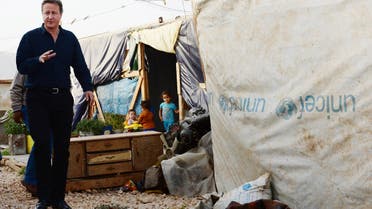 Cameron visits refugee camp