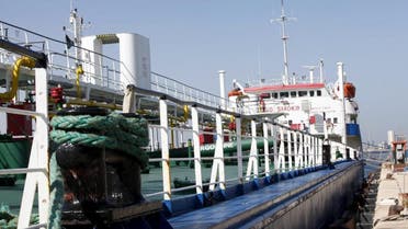 A Russian-flagged oil tanker is seen in Tripoli Naval Base after coast guards of the central region forces captured it September 17, 2015. Military forces allied with Libya's self-declared government in Tripoli said on Wednesday they had captured the Russian-flagged oil tanker and its crew trying to smuggle oil from the port of Zawara. REUTERS/Ismail Zitouny