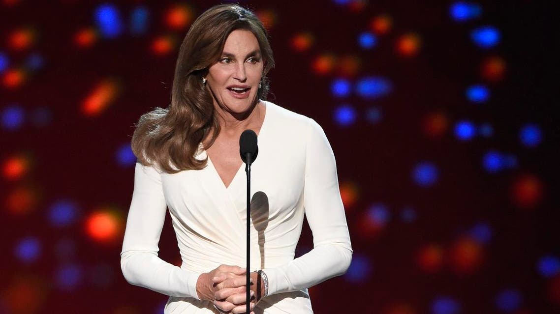 Caitlyn Jenner accepts the Arthur Ashe award for courage at the ESPY Awards at the Microsoft Theater, in Los Angeles.