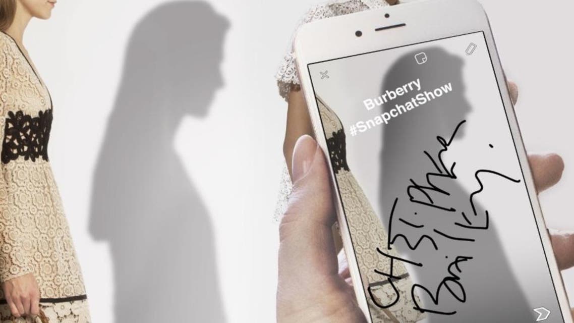 burberry snapchat