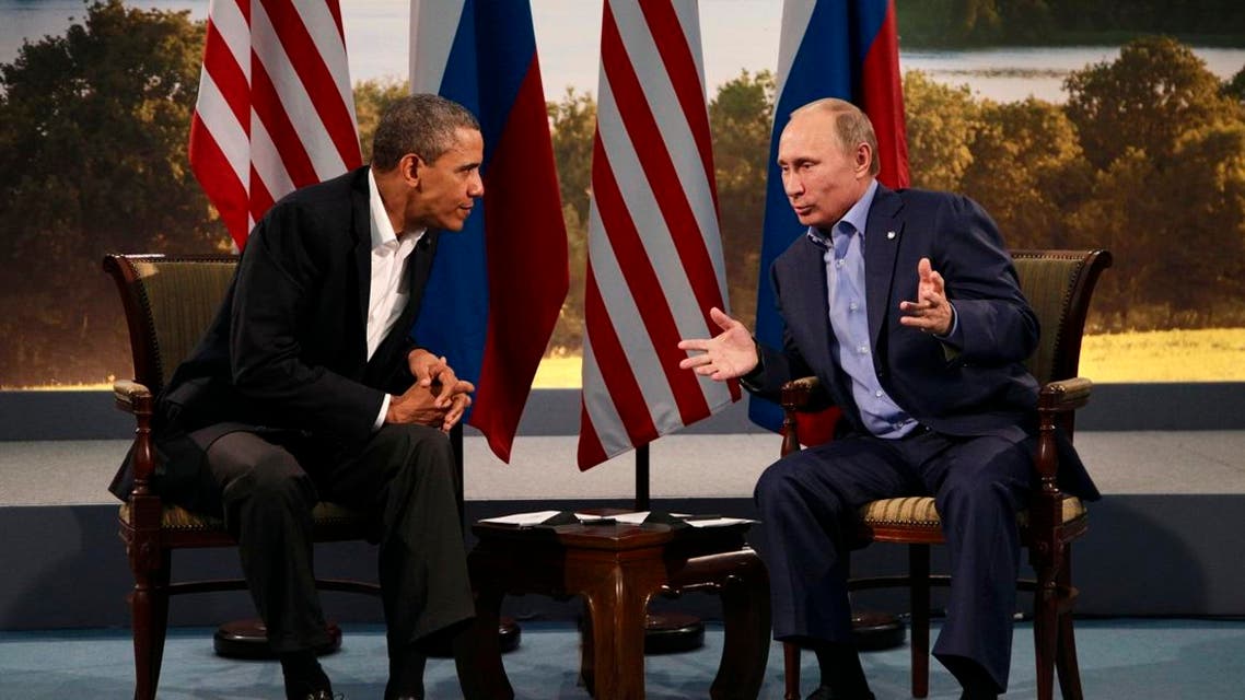 President Barack Obama meets with Russian President Vladimir Putin in Enniskillen, Northern Ireland, Monday, June 17, 2013. (AP)