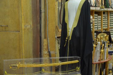 A bisht (cloak) and saif (ceremonial sword). (Photo: Miles Lawrence)