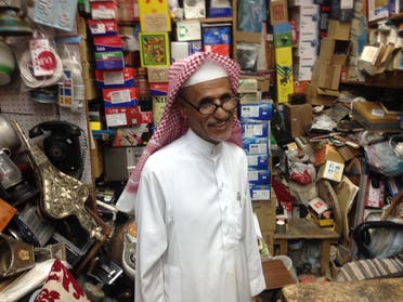 DIY dealer Ali Omar Binjahlan loves to fix old radios and record players. (Photo: Miles Lawrence)