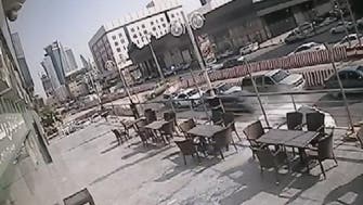 Lucky Saudi narrowly misses death by falling sheet of glass