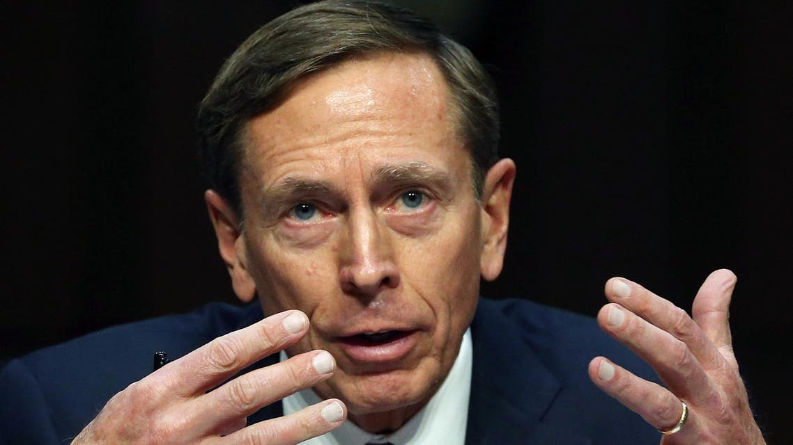 Washington, District of Columbia, UNITED STATES : WASHINGTON, DC - SEPTEMBER 22: Retired US Army Gen. David Petraeus speaks during a Senate Armed Services Committee hearing on Capitol Hill September 22, 2015 in Washington, DC. The hearing focused on United States Middle East Policy. Mark Wilson/Getty Images/AFP