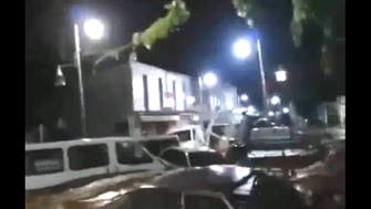 Video footage shows cars washed away by flash flood in Turkey