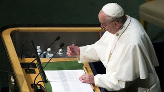 Pope throws weight behind Iran nuclear deal in historic address