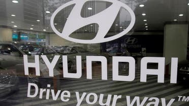 Hyundai motor's logo is seen at its' showroom in Seoul, South Korea, Thursday, July 29, 2010. Hyundai said Thursday it earned 1.39 trillion won ($1.2 billion) in the three months ended June 30. The company earned 811.9 billion won the same period last year. (AP Photo/Lee Jin-man)