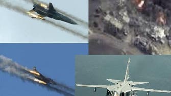 The military airplanes used by Russia in Syria
