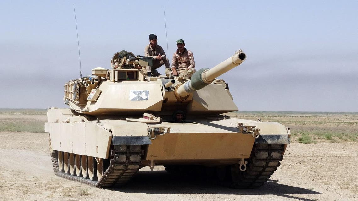 An Iraqi Army tank, purchased from the U.S. patrols in an eastern suburb of Ramadi, Anbar province, Iraq. (File photo: AP)
