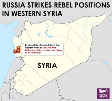Infographic: Russia strikes rebel positions in western Syria