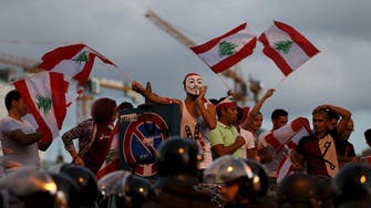 Tear gas and water canon fired at Beirut protesters