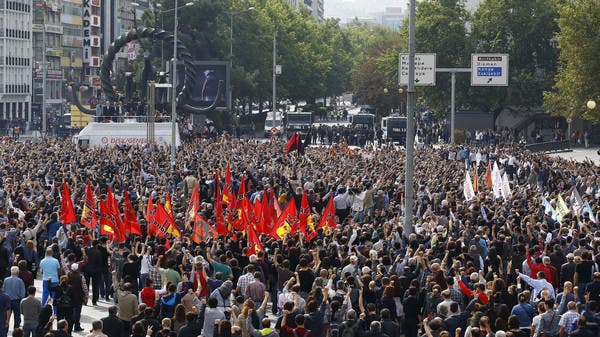 Thousands protest deadly bombings in Ankara