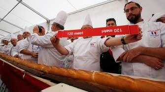 Guinness declares the longest baguette at 400 feet in Italy 