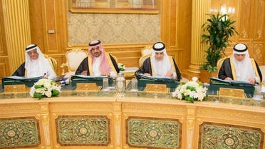 Minister of Culture and Information Adel Al-Turaifi (centre, right) said the Cabinet decided to establish a national center after examining the recommendation of the Council of Economic and Development Affairs. (SPA)