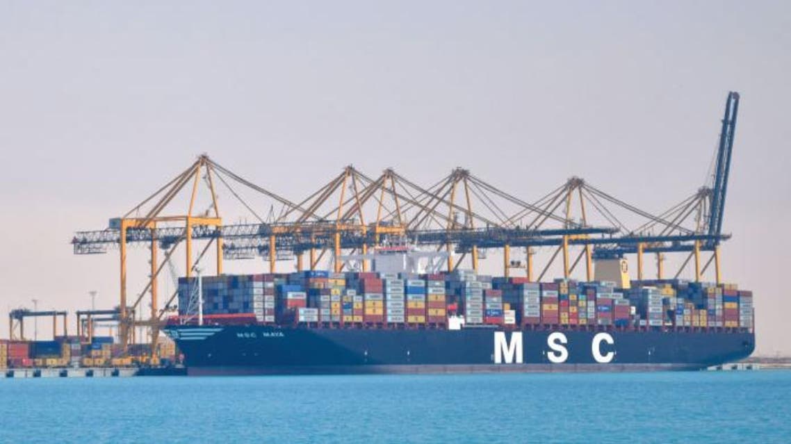 The MSC Maya, which has a total capacity of 19,224 TEUs, was launched on Sept. 26, 2015 at the port of Antwerp in Belgium. (Saudi Gazette)