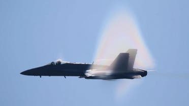 A Marine Corps F/A-18 Hornet from Naval Air Station Oceana Virginia, makes a high speed pass during the Canadian International Air Show in Toronto, Ontario. (File photo: Reuters)