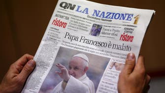 Vatican denies Italian report Pope Francis has brain tumor