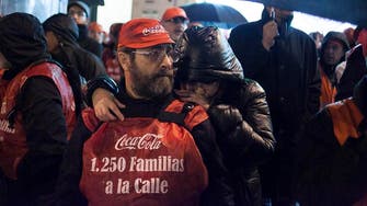 Spanish workers celebrate victory over Coca-Cola 