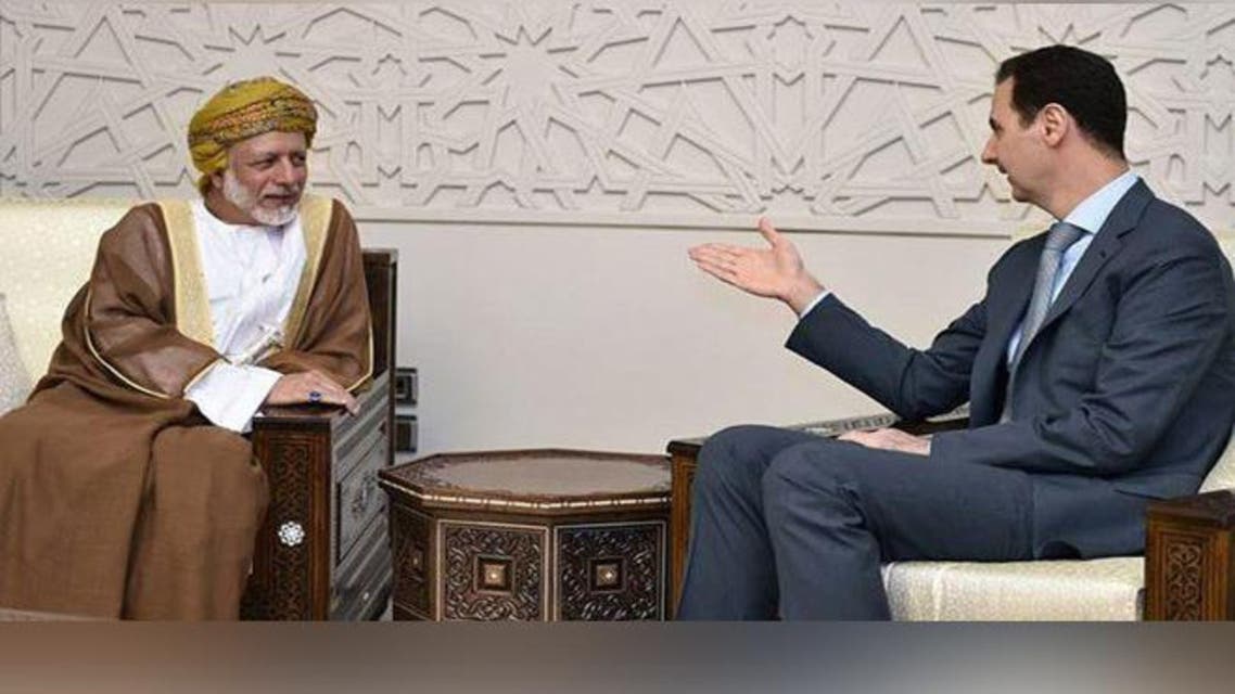 الأسد يلتقي بوزير خارجية عمان