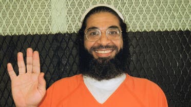  This 2013 photo provided by the International Committee of the Red Cross shows Shaker Aamer. Shaker Aamer, a Saudi who emerged as a defiant leader among prisoners during nearly 14 years of confinement on the U.S. base at Guantanamo Bay in Cuba has been released to join his family in Britain. The release comes after a publicity campaign and at the request of Prime Minister David Cameron, who had urged President Barack Obama to resolve the case of the last prisoner at Guantanamo with significant ties to Britain. (International Committee of the Red Cross via AP)