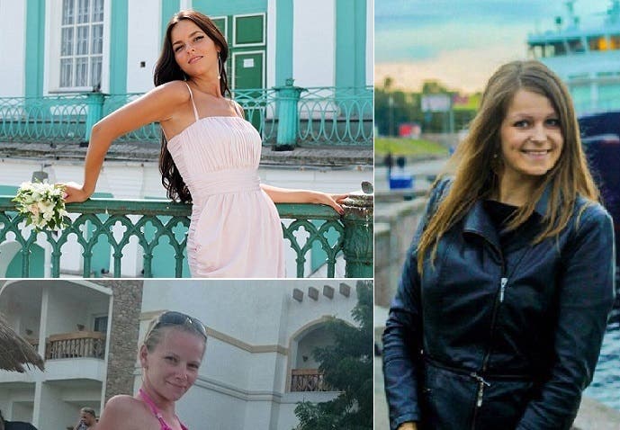 فاليريا بغدانوفا و يوليا بولييفا وأولغا شينا، من ضحايا الطائرة المنكوبة