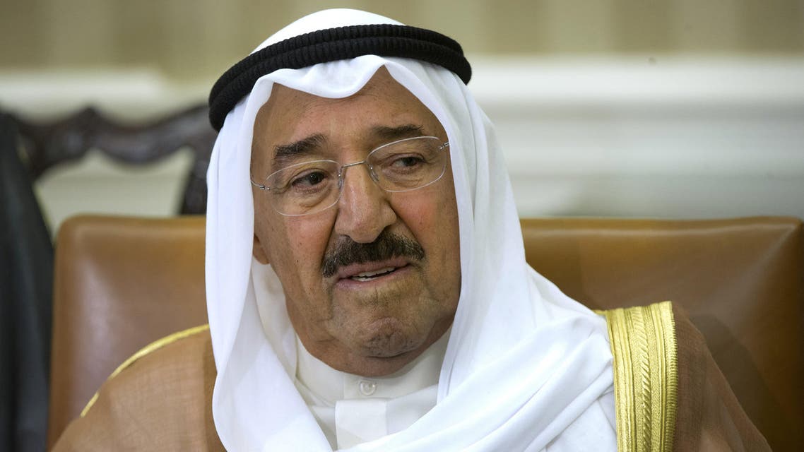 Kuwait Amir Sheik Sabah Al Ahmed Al Sabah meets with President Barack Obama in the Oval Office of the White House in Washington, Friday, Sept. 13, 2013. The visit by Sheik Sabah Al Ahmed Al Sabah comes as Obama and top aides are lobbying skeptical lawmakers to support using military force against Syria for a deadly chemical weapons attack the U.S. says was carried out by Syrian President Bashar Assad. (AP Photo/Pablo Martinez Monsivais)